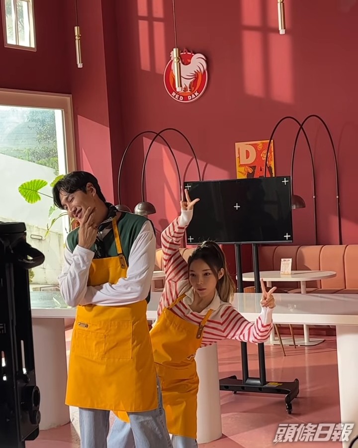 193cm的李光洙完全遮晒159cm的朴真珠。